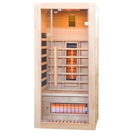 Sauna na podczerwień 2-osobowa 90x90 cm grzejniki kwarcowe i karbonowe Alta1 Infrared