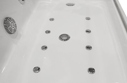 Wanna łazienkowa z hydromasażem Spa prostokątna 170x80 cm MO-0319