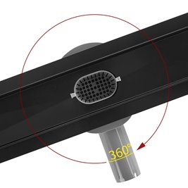 Odpływ liniowy Rea czarny Neox Pro 60 cm