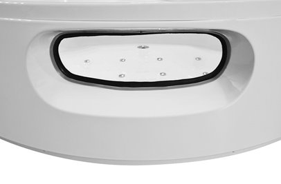 Duża wanno kabina Spa z hydromasażem + sauna parowa 155x155 cm MO-0543