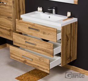 Szafka wisząca z umywalką 80/39/3 seria Fokus NE