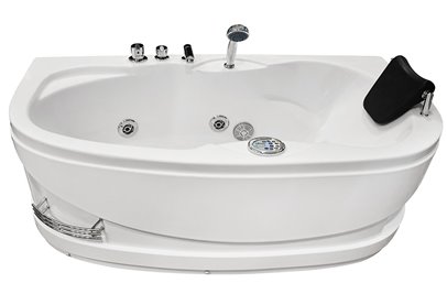 Wanna łazienkowa Spa z hydromasażem asymetryczna 160x78 cm MO-0310