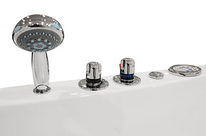 Przyścienna wanna hydromasażowa 180x88 cm MO-1002 Turbo+