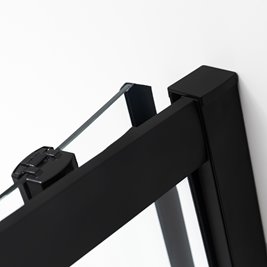 Kabina prysznicowa na głębokim brodziku czarny profil 90x90 Maja Hydrosan