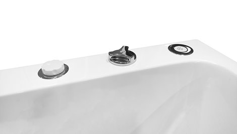 Wanna wolnostojąca z hydromasażem prostokątna konglomerat 170x80 cm MO-1801B