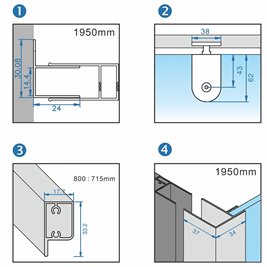 Złota szczotkowana kabina prysznicowa 80x80 kwadratowa drzwi pełne uchylne KZ04B