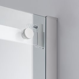 Biała kabina prysznicowa szkło 8 mm prostokątna 100x80 KZ203A