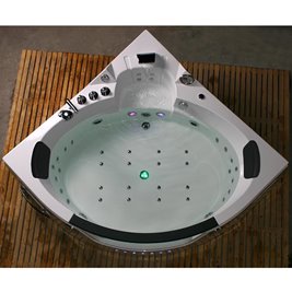 Wanna z hydromasażem narożna podgrzewacz wody Orino 632 157x157