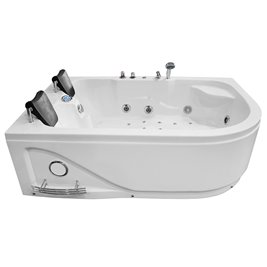 Wanna z hydromasażem dwuosobowa Turbo 180x120 cm MO-1631 Lewa