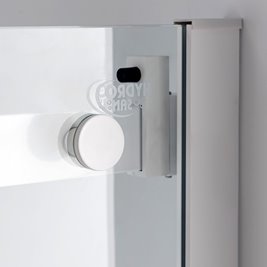 Biała kabina prysznicowa szkło 8 mm prostokątna 110x80 KZ203B