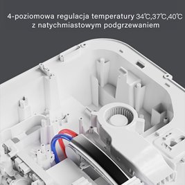 Zestaw podtynkowy wc stelaż + miska automatyczna myjąca przycisk chrom Drop