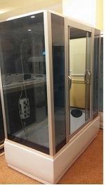 Prostokątna kabina z hydromasażem 170x90 cm MO-0611