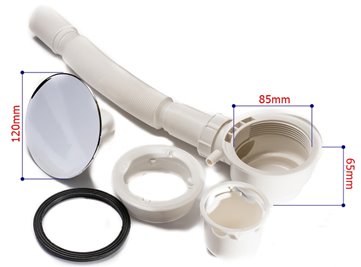 Biały brodzik prysznicowy pięciokątny 80x80 ST07A wysokość 5 cm