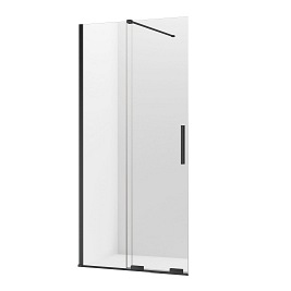 Smart New Trendy Black rozsuwana ścianka prysznicowa walk in 80 cm EXK-4189