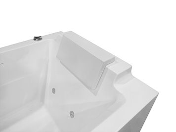 Narożna wanna z hydromasażem prostokątna konglomerat 170x78 cm MO-1802B