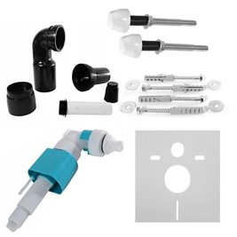 Zestaw podtynkowy kompletny stelaż + miska RAIN-WH-GL-RIM-03 + przycisk ST+H GOLD