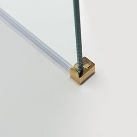 Złota ścianka prysznicowa 120 cm SH07FG szkło 8mm