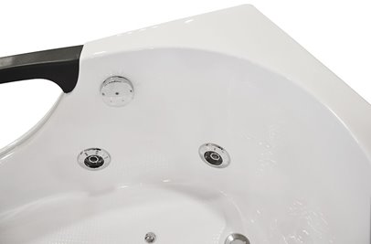 Przyścienna wanna hydromasażowa 180x88 cm MO-1002 Turbo