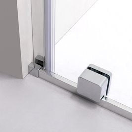 Drzwi prysznicowe rozsuwane szkło 8 mm 120 cm ASTRA-CH-A-120 zestaw