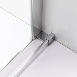 Kabina prysznicowa drzwi rozsuwane od rogu szkło 8 mm 90x90 cm ASTRA-CH-A-90X2+D