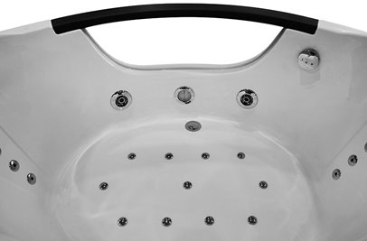 Wanna z hydromasażem narożna 140x140 cm MO-1003