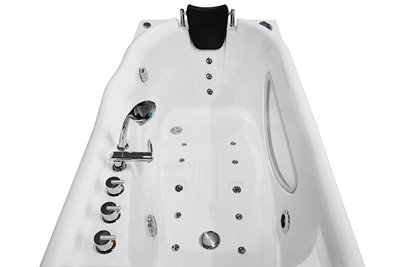 Wanna z hydromasażem Spa przyścienna 170x87 cm MO-1634HC