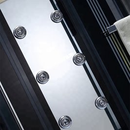 Kabina prysznicowa z hydromasażem prostokątna zabudowana 170x85 MO-0505-170