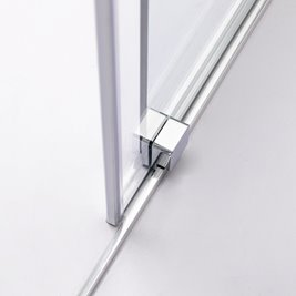 Drzwi prysznicowe rozsuwane szkło 8 mm 110 cm ASTRA-CH-A-110 zestaw