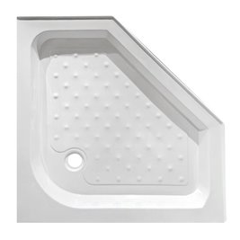 Biały brodzik prysznicowy pięciokątny 80x80 SXL07A wysokość 15 cm