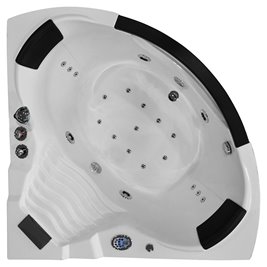 Wanna z hydromasażem narożna Turbo 140x140 cm MO-1003
