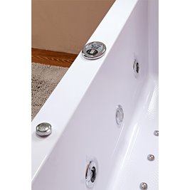 Wanna z hydromasażem prostokątna podgrzewacz wody Ramona 640 180x90