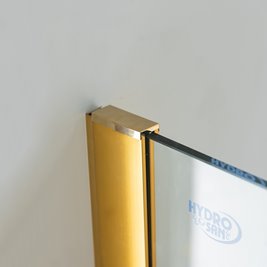 Złota ścianka prysznicowa 90 cm SH07CG szkło 8mm
