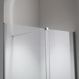 Drzwi prysznicowe rozsuwane szkło 8 mm 130 cm ASTRA-CH-A-130 zestaw