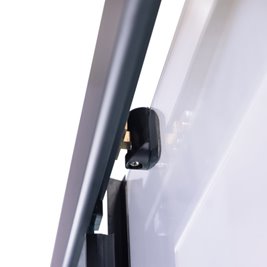 Kabina prysznicowa zabudowana na niskim brodziku kwadratowa 90x90 LISA-90