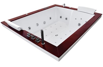 Wanna z hydromasażem prostokątna 180x150 cm MO-1666HC