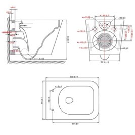 Zestaw podtynkowy stelaż GEBERIT DUOFIX + miska AQUA-WH-03 + przycisk DELTA 50 czarny mat