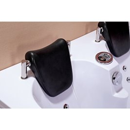 Wanna z hydromasażem podgrzewacz wody Carmen 631 L 180x120