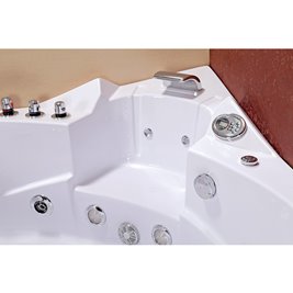 Wanna z hydromasażem narożna podgrzewacz wody Orino 632 152x152