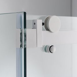 Biała kabina prysznicowa szkło 8 mm prostokątna 120x80 KZ203C