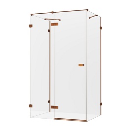 Kabina prysznicowa przyścienna lewa 110x110 cm EXK-3712 Avexa New Trendy Copper Brushed