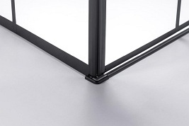 Kabina prysznicowa loftowy styl 90x90 czarne szprosy BS13B