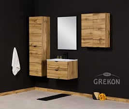 Szafka łazienkowa wisząca dąb naturalny 60x72 cm Victa Gante