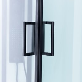 Kabina prysznicowa zabudowana na niskim brodziku prostokątna 120x80 Alma Lewa