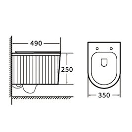 Zestaw podtynkowy stelaż GEBERIT DUOFIX + miska LUMA-WH-RIM-03 + przycisk DELTA 01 chrom