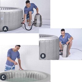 Dmuchane jacuzzi ogrodowe basen 175x70 cm Spa Venice Avenli