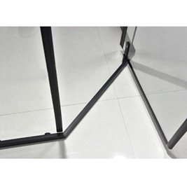 Czarna kabina prysznicowa pięciokątna 90x90 drzwi uchylne KZ4026B