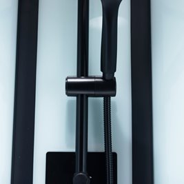 Kabina prysznicowa zabudowana na niskim brodziku prostokątna 120x80 Alma Prawa