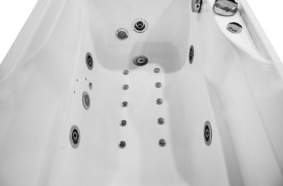 Wanna z hydromasażem i parawanem 170x78 cm MO-0062-170 Lewa