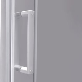 Kabina prysznicowa na głębokim brodziku biały profil 90x90 Maja Hydrosan