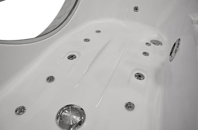 Wanna z hydromasażem Spa narożna 168x86 cm MO-1633HC